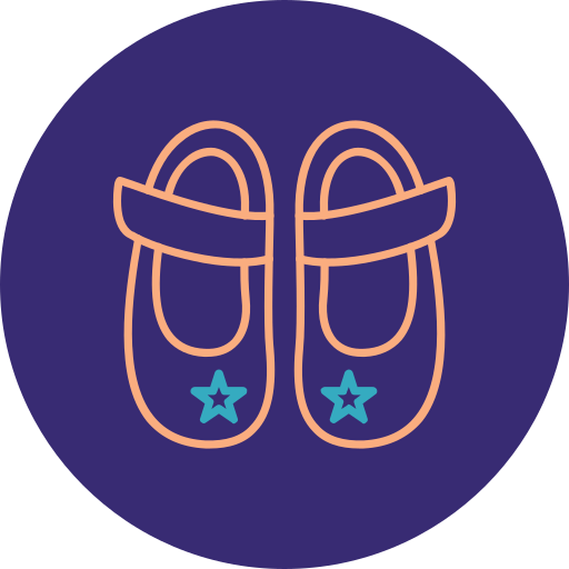 zapato de bebe icono gratis