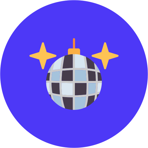 bola de discoteca icono gratis