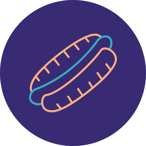 hot dog icono gratis