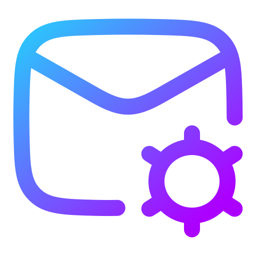 configuración de correo icono gratis