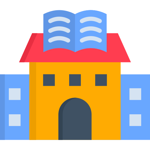 biblioteca pública icono gratis