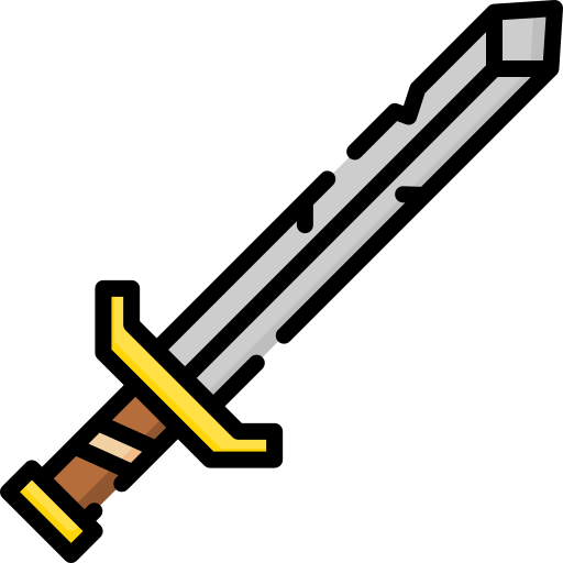 Sword Special Lineal color icon