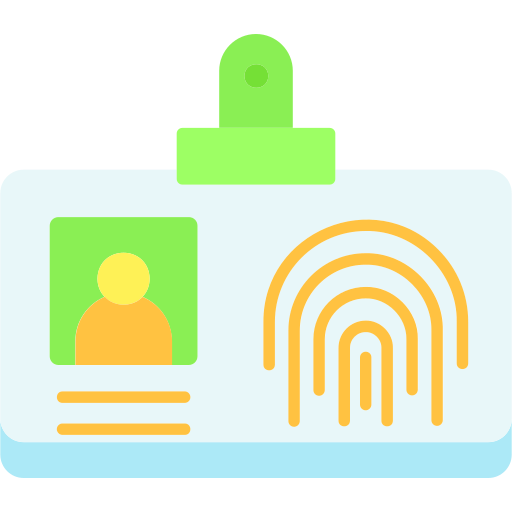 identificación biométrica icono gratis