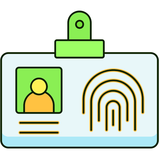 identificación biométrica icono gratis