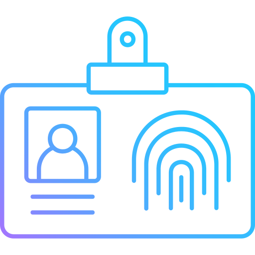 identificación biométrica icono gratis