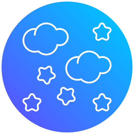 cielo estrellado icono gratis