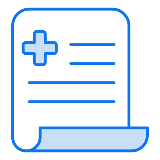 informe médico icono gratis