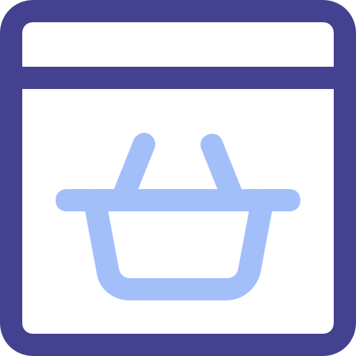 sitio web de compras icono gratis