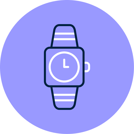 aplicación de reloj inteligente icono gratis