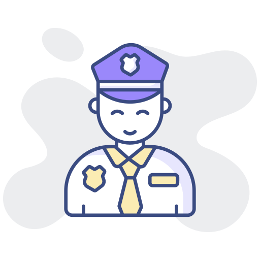 oficial de policía icono gratis