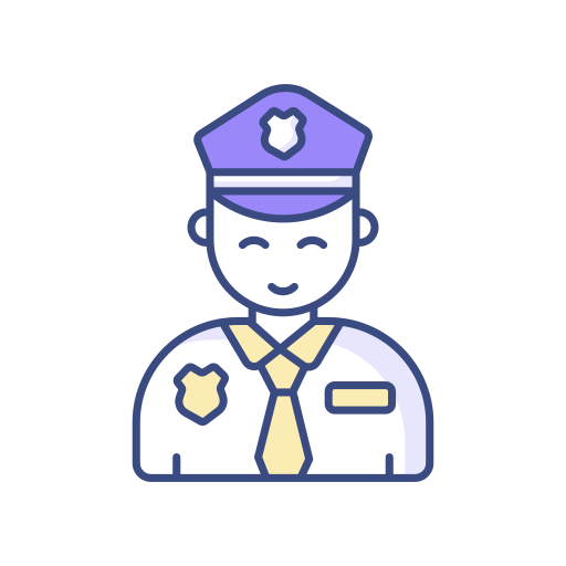 oficial de policía icono gratis