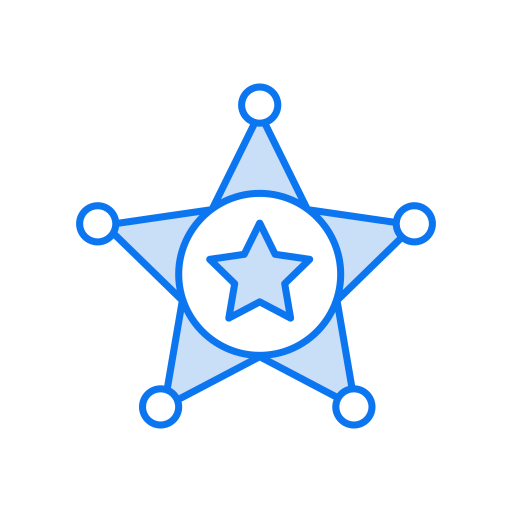 insignia de sheriff icono gratis