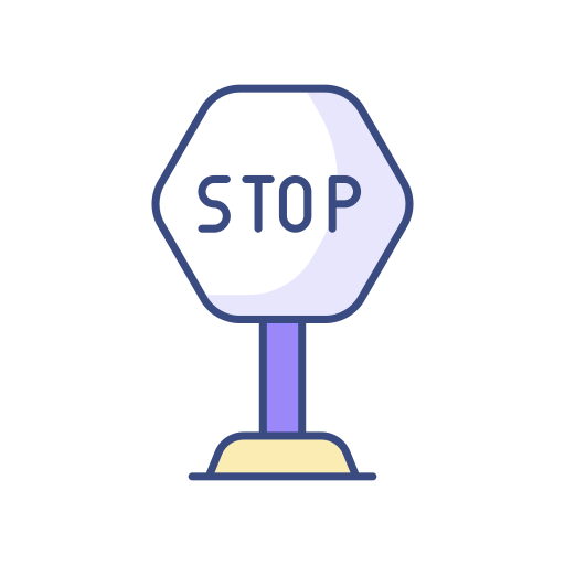 Stop sign free icon Stop sign free icon