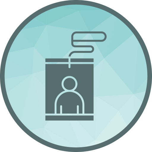 pase de prensa icono gratis