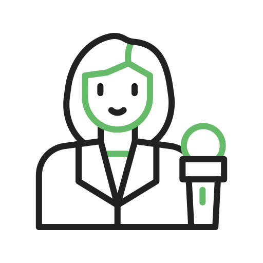 periodista icono gratis