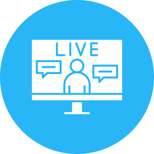 ao vivo grátis ícone ao vivo grátis ícone