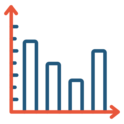 gráfico de barras icono gratis