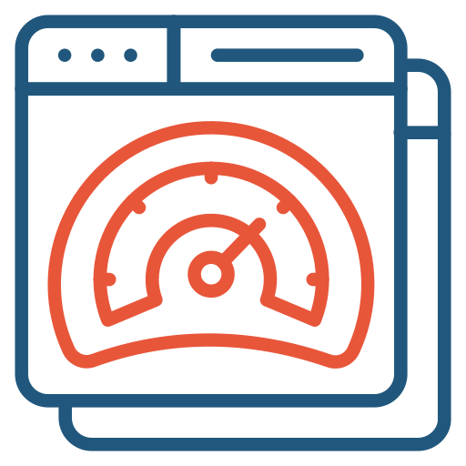 velocidad de la página icono gratis
