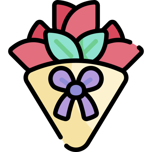 ramo de flores icono gratis