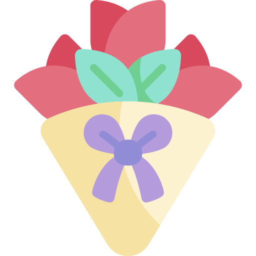 ramo de flores icono gratis