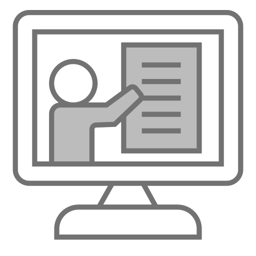 formación en línea icono gratis