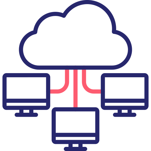 computación en la nube icono gratis