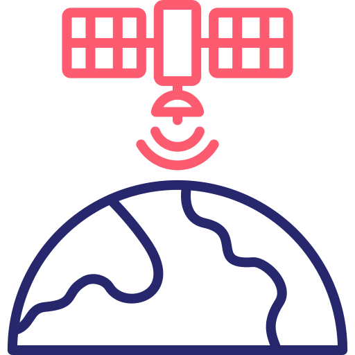 satélite de teledetección icono gratis