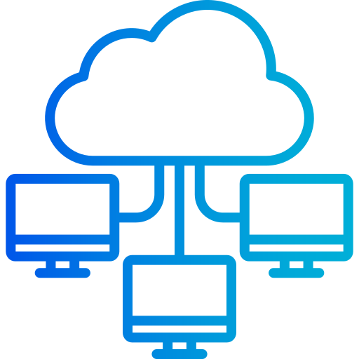 computación en la nube icono gratis