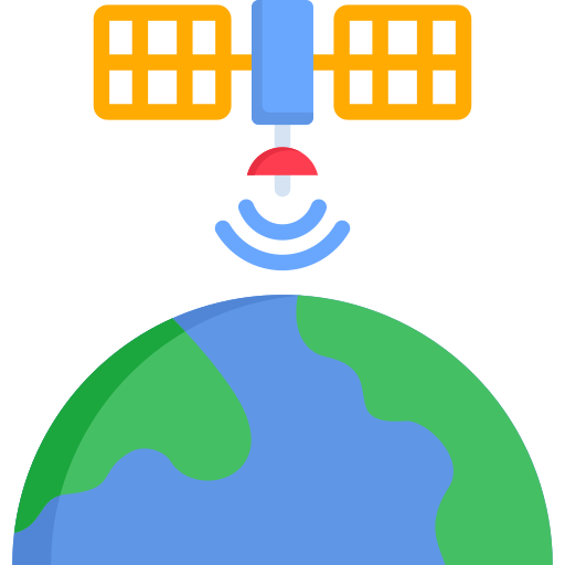 satélite de teledetección icono gratis