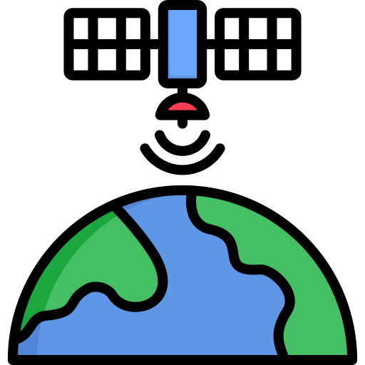 satélite de teledetección icono gratis