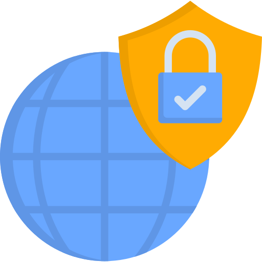 seguridad de la red icono gratis