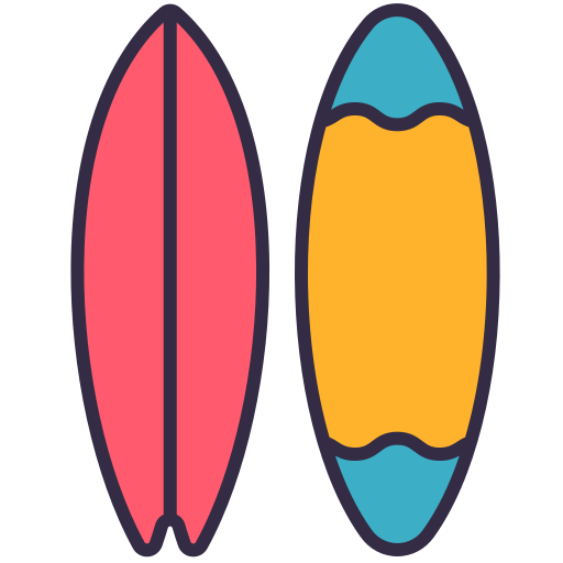 tabla de surf icono gratis