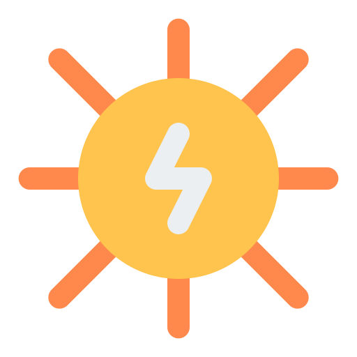 energía solar icono gratis