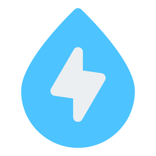 energía del agua icono gratis