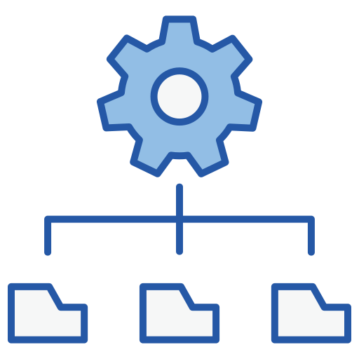 integración de datos icono gratis