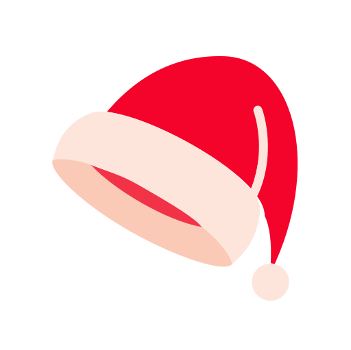 gorro de navidad icono gratis