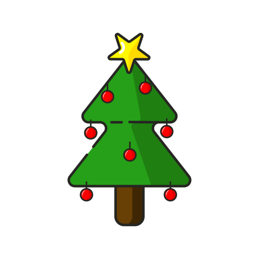 árbol de navidad icono gratis