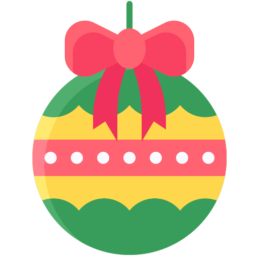 bola de navidad icono gratis