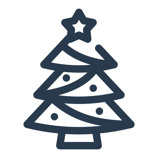 árbol de navidad icono gratis