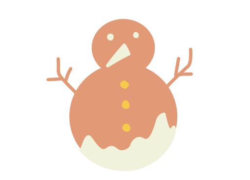 muñeco de nieve de navidad icono gratis