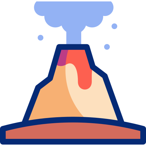 erupción icono gratis