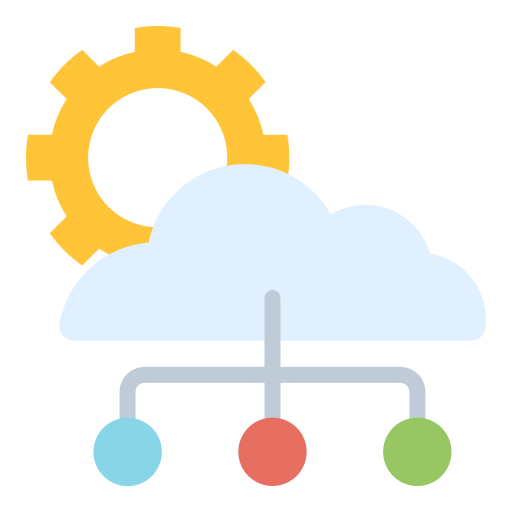 computación en la nube icono gratis