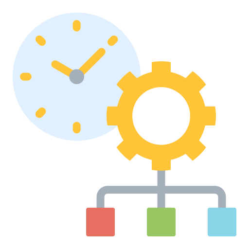 gestión del tiempo icono gratis