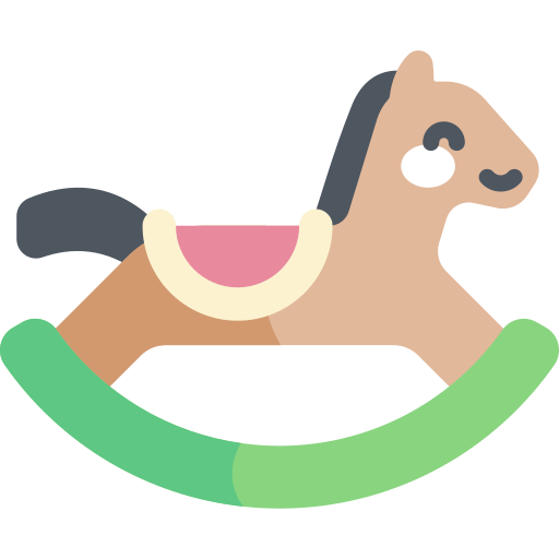 Caballito de madera icono gratis