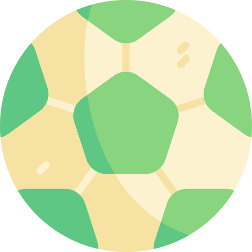 Soccer ball Kawaii Flat icon