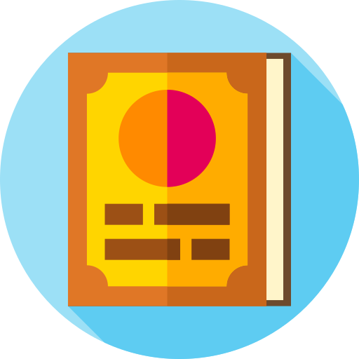 Book Flat Circular Flat Icon