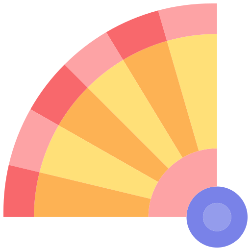 abanico de mano icono gratis