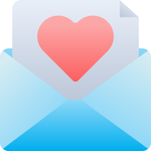 carta de amor icono gratis