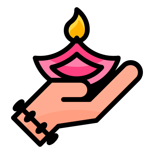 lámpara de diwali icono gratis