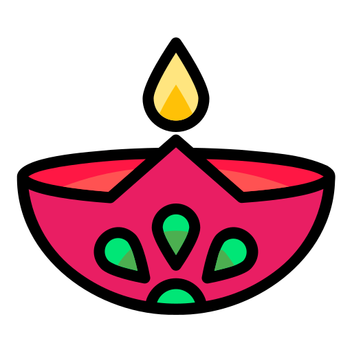 lámpara de diwali icono gratis